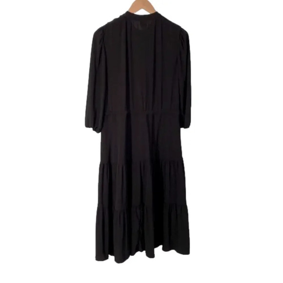 NWT, Anne Klein Black Midi Dress Size 8 - Picture 3 of 10